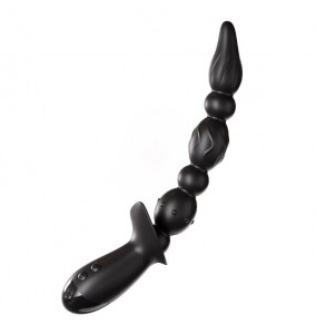 MizzZee - Pleasure Vibrating Anal Beads (Chargeable - Black)